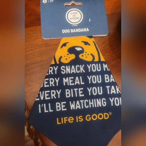 Life is Good. Dog Bandana - Picture 1 of 4